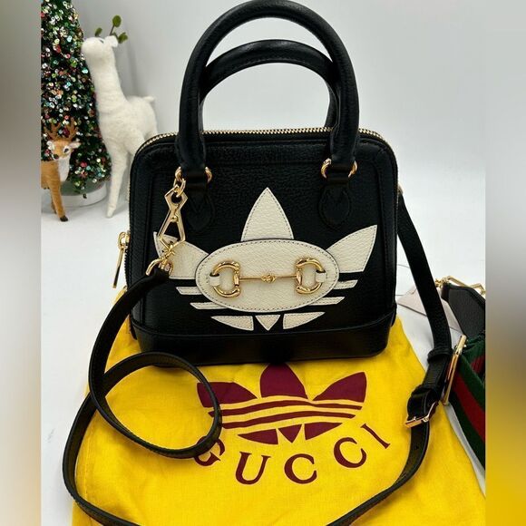 Women’s Gucci X Adidas horse bit mini bag dual detachable straps made in Italy - Picture 1 of 16